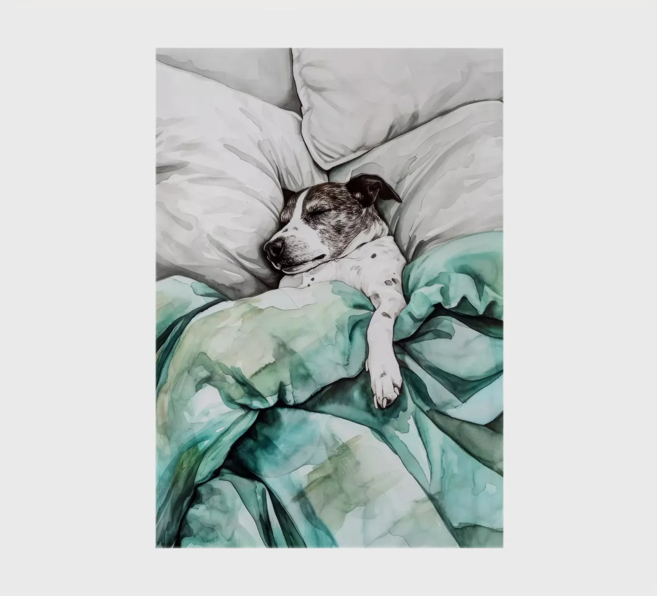 Un autre chien endormi dans mon lit carnet de notes de Justyna Jaszke JBJart