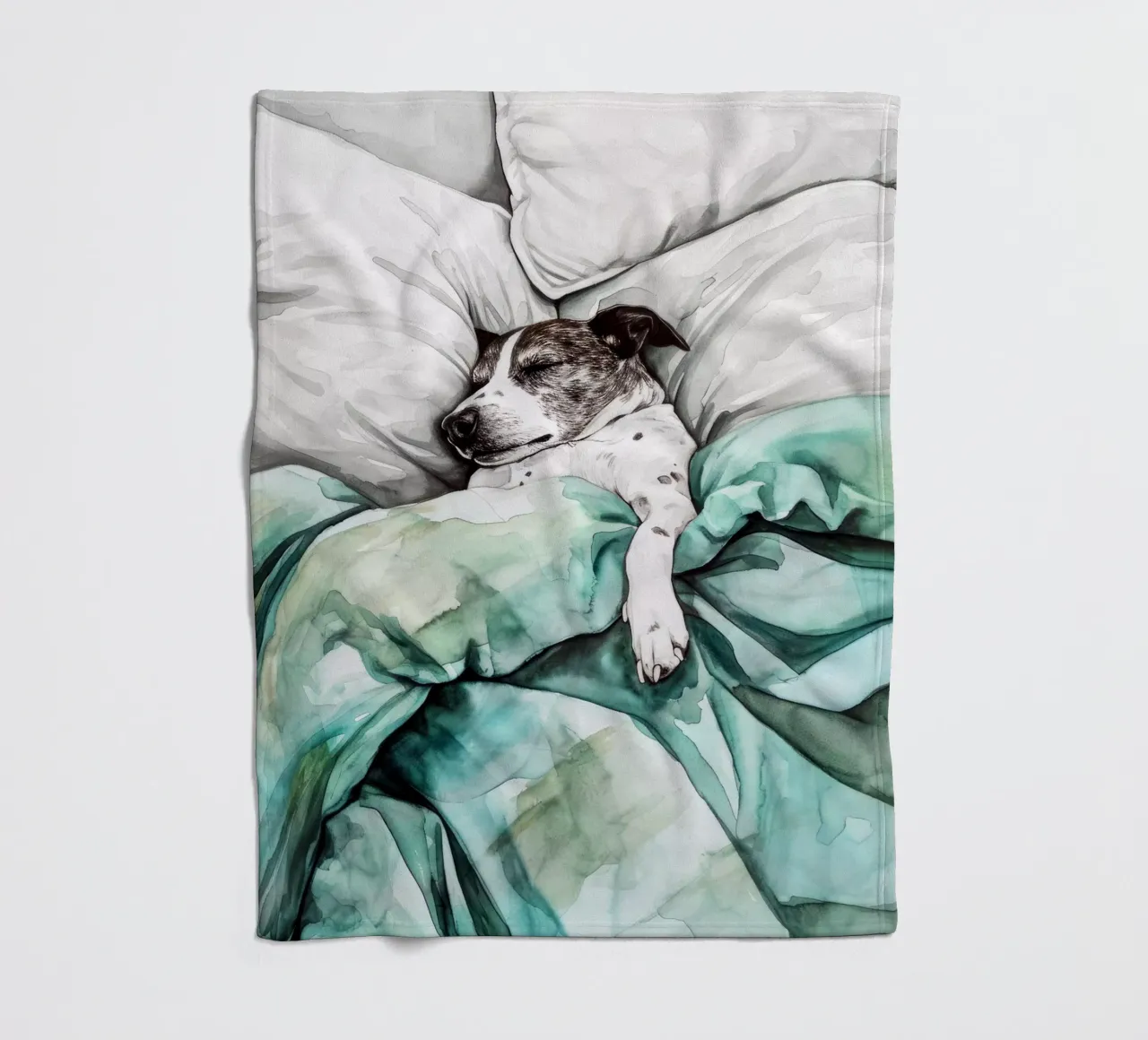Un altro cane che dorme nel mio letto coperta in pile da Justyna Jaszke JBJart