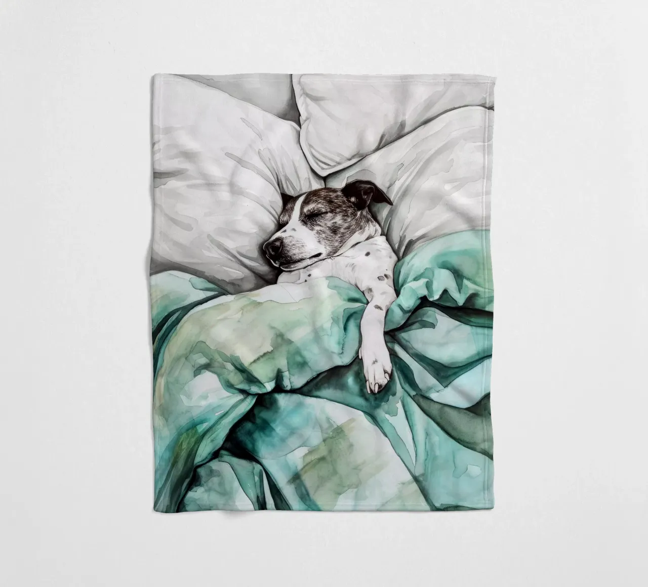 Un altro cane che dorme nel mio letto coperta in pile da Justyna Jaszke JBJart