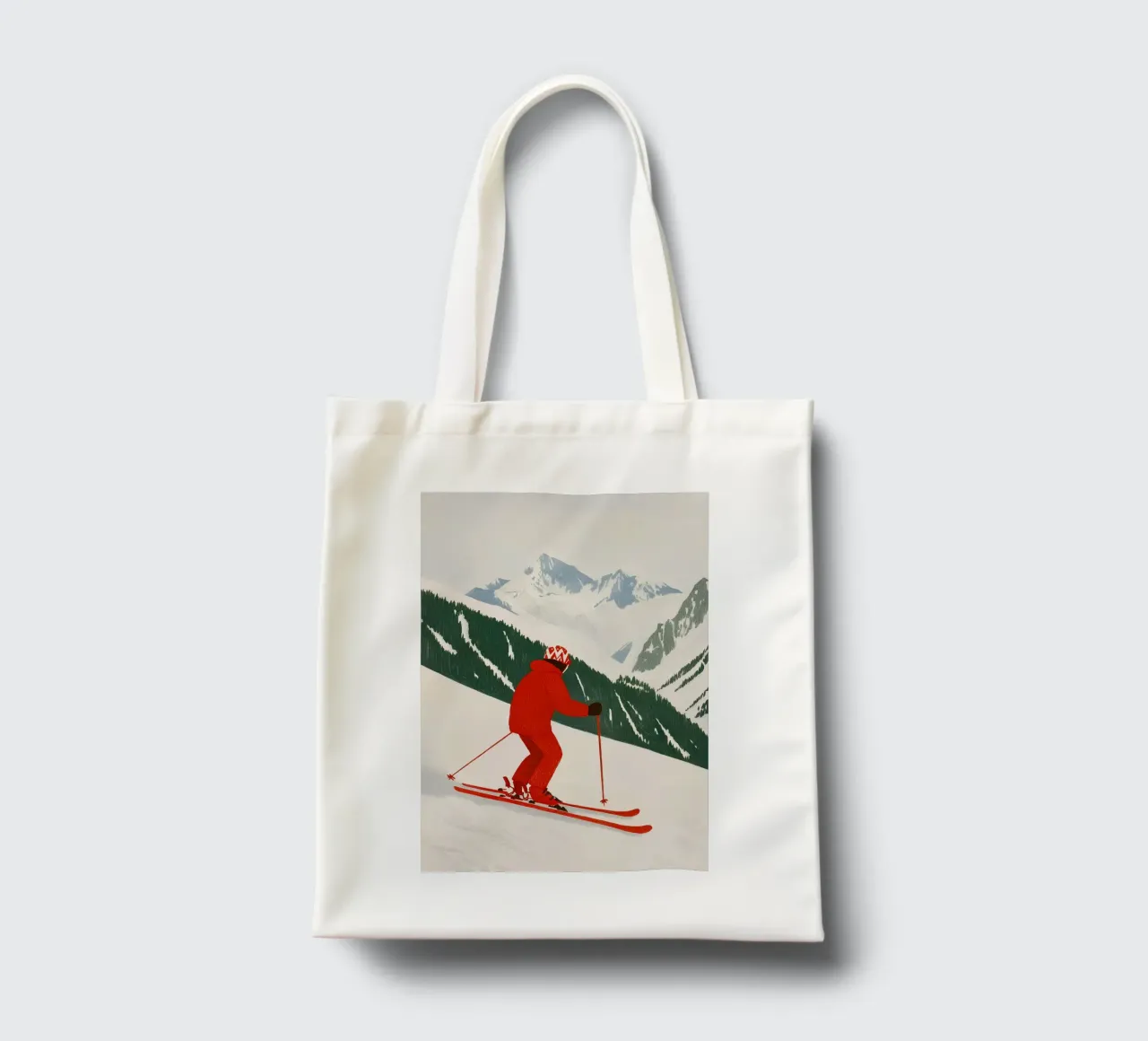 Sciatore borsa in juta da Curious Canvas