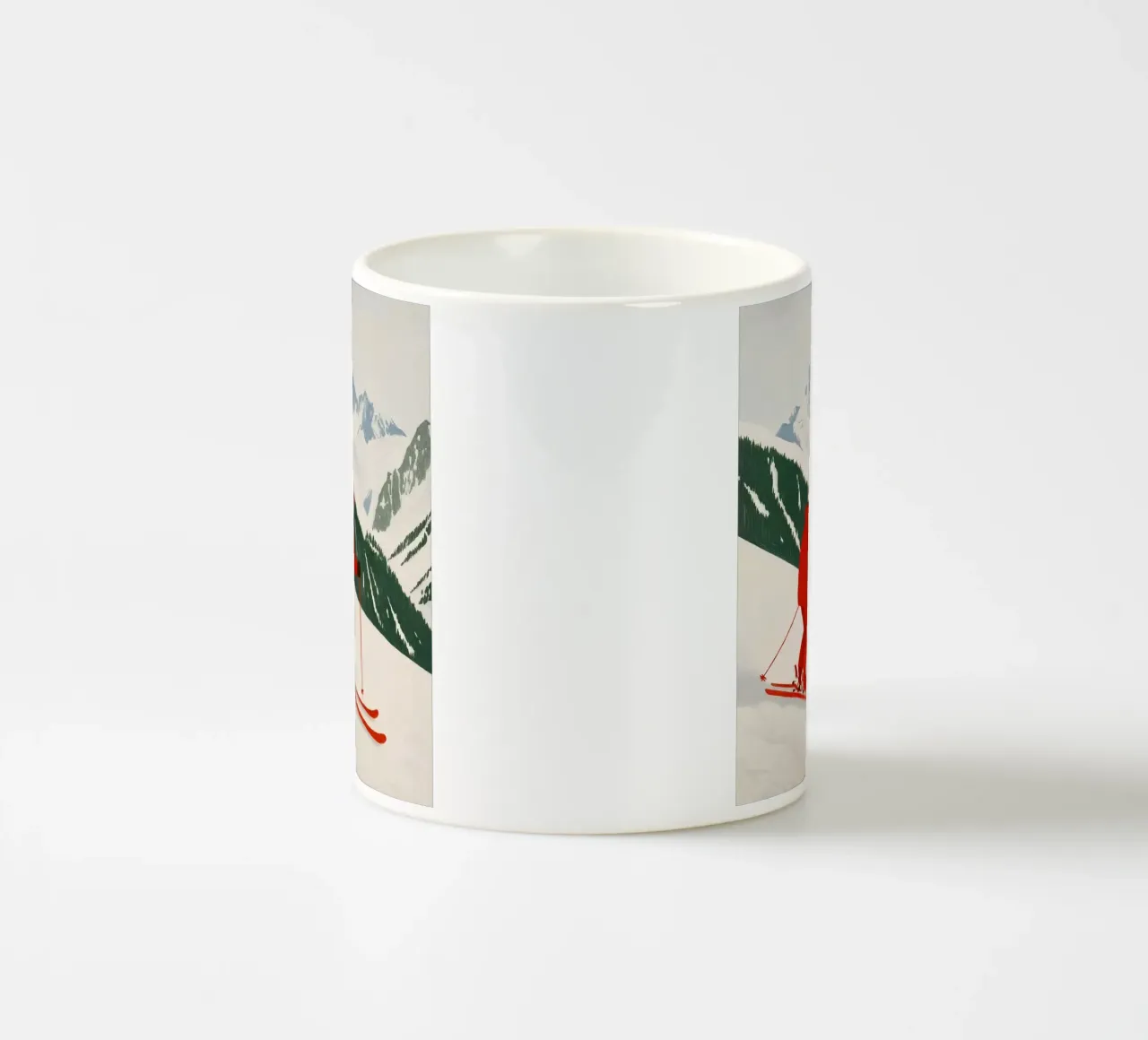 Sciatore tazza in ceramica da Curious Canvas