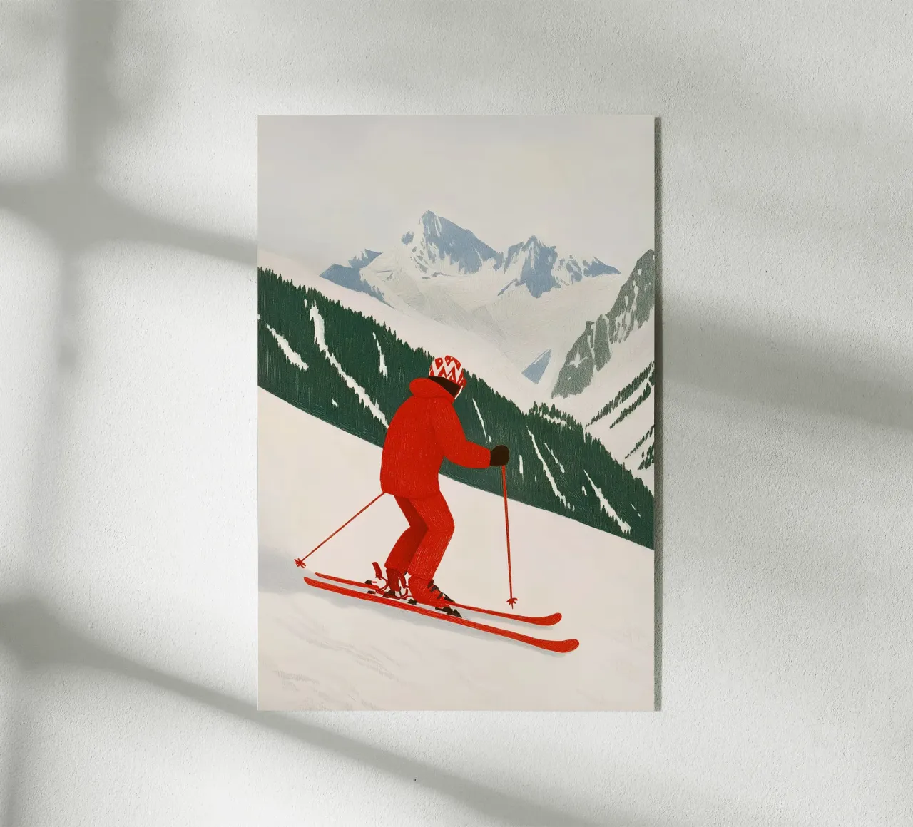 Sciatore plexiglass da Curious Canvas