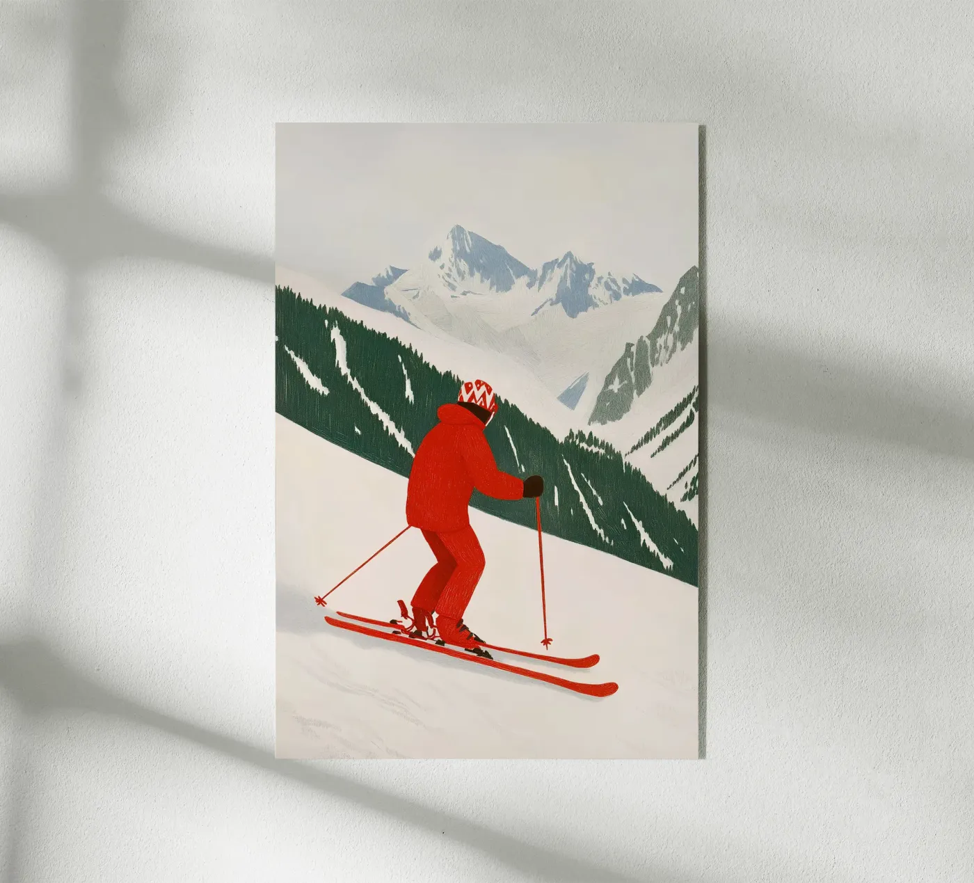 Sciatore plexiglass da Curious Canvas