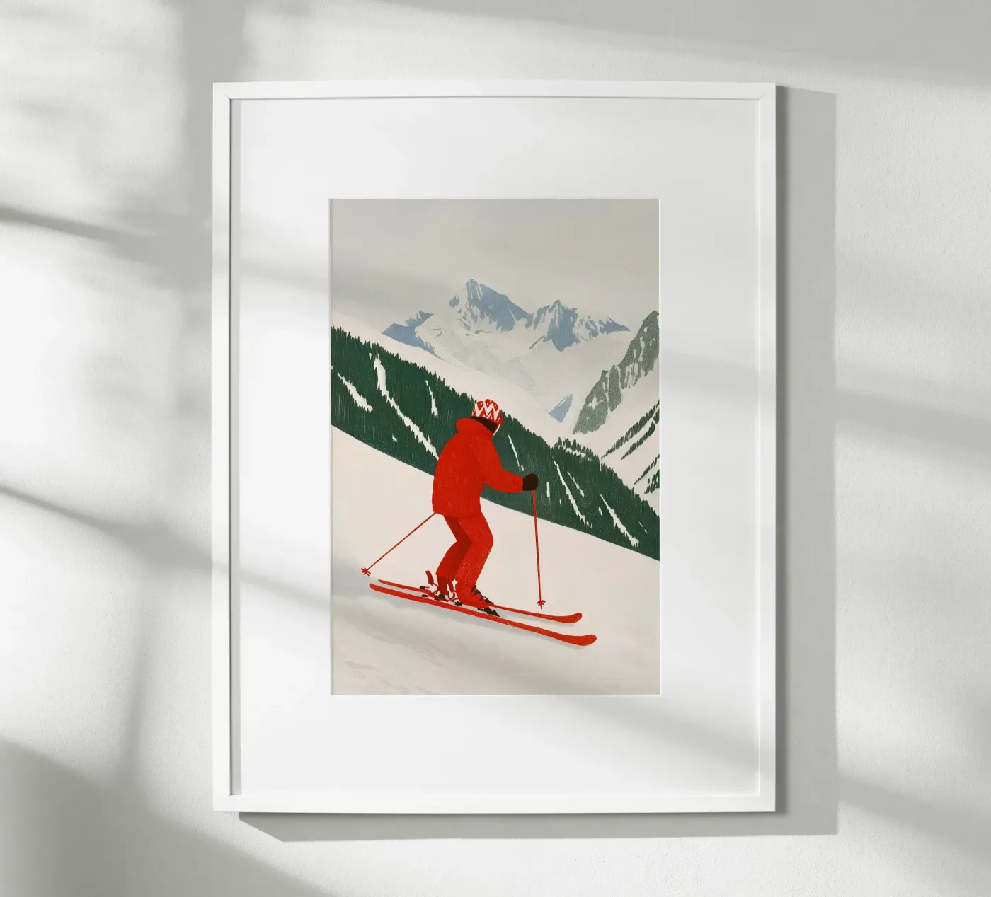 Skiër poster van Curious Canvas