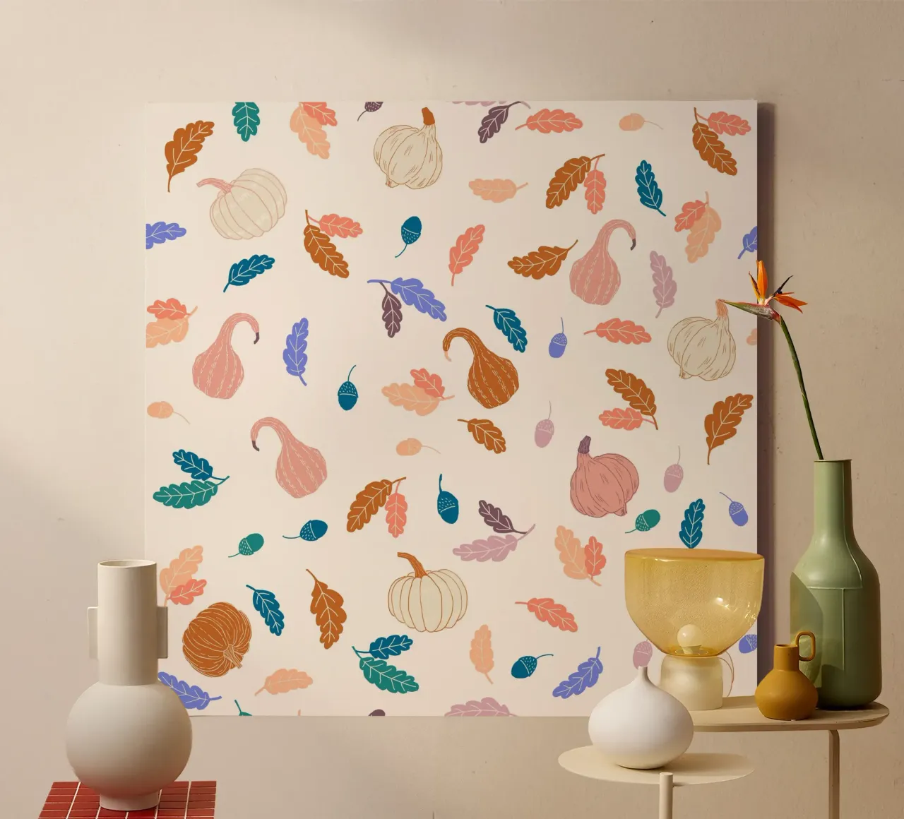 Tesori d'autunno tela con Cornice a cassetta da youdesignme