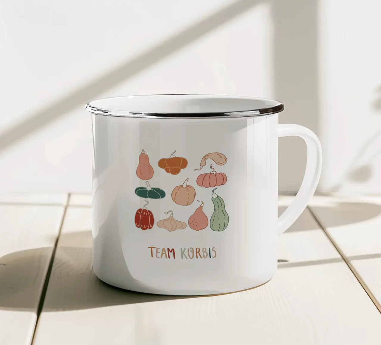 Squadra Zucca tazza in smalto da youdesignme