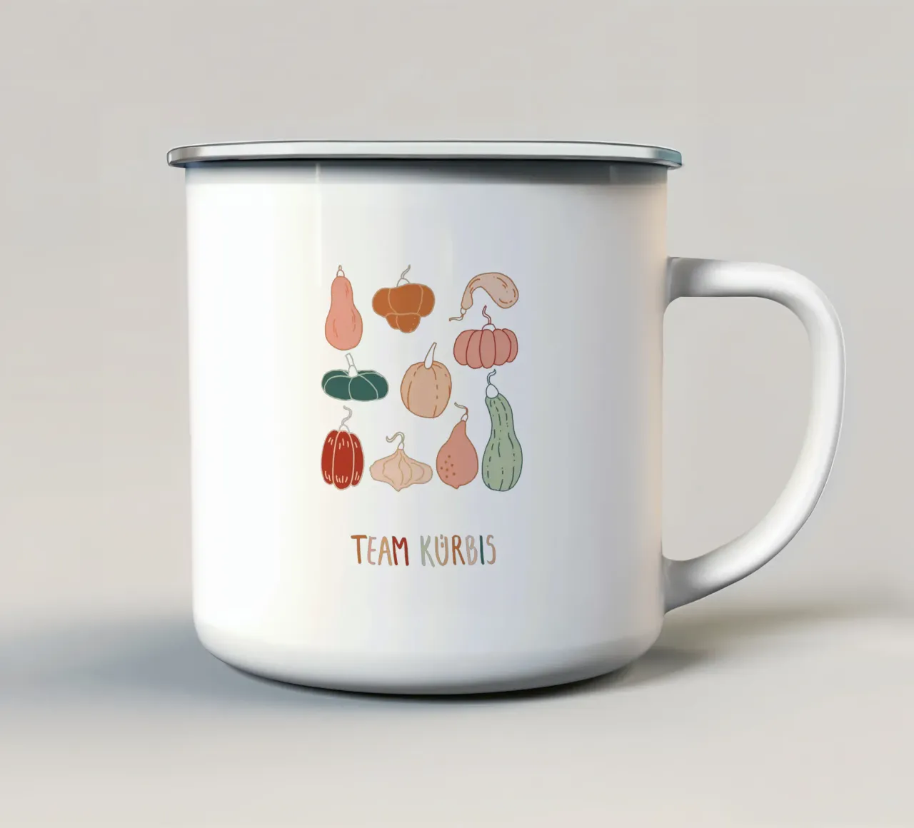 Squadra Zucca tazza in smalto da youdesignme