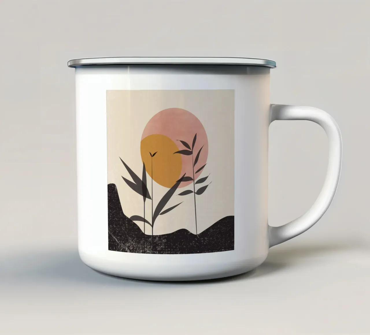 Vegetazione minima tazza in smalto da LaylaOzHome