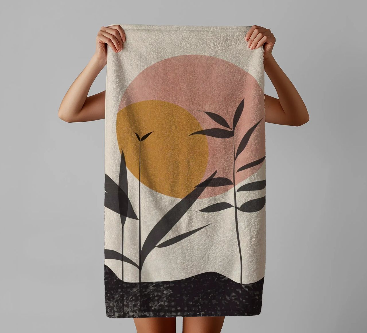 Minimal vegetation towel by LaylaOzHome