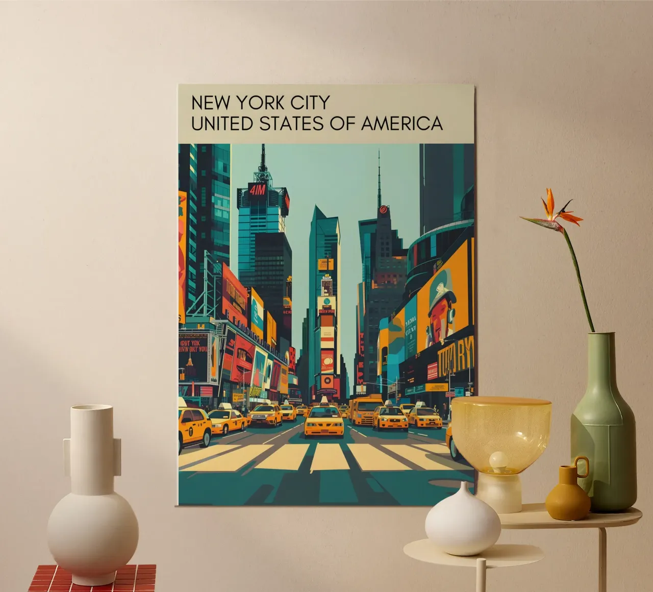 Times Square, New York City Poster d'epoca poster da homdeco