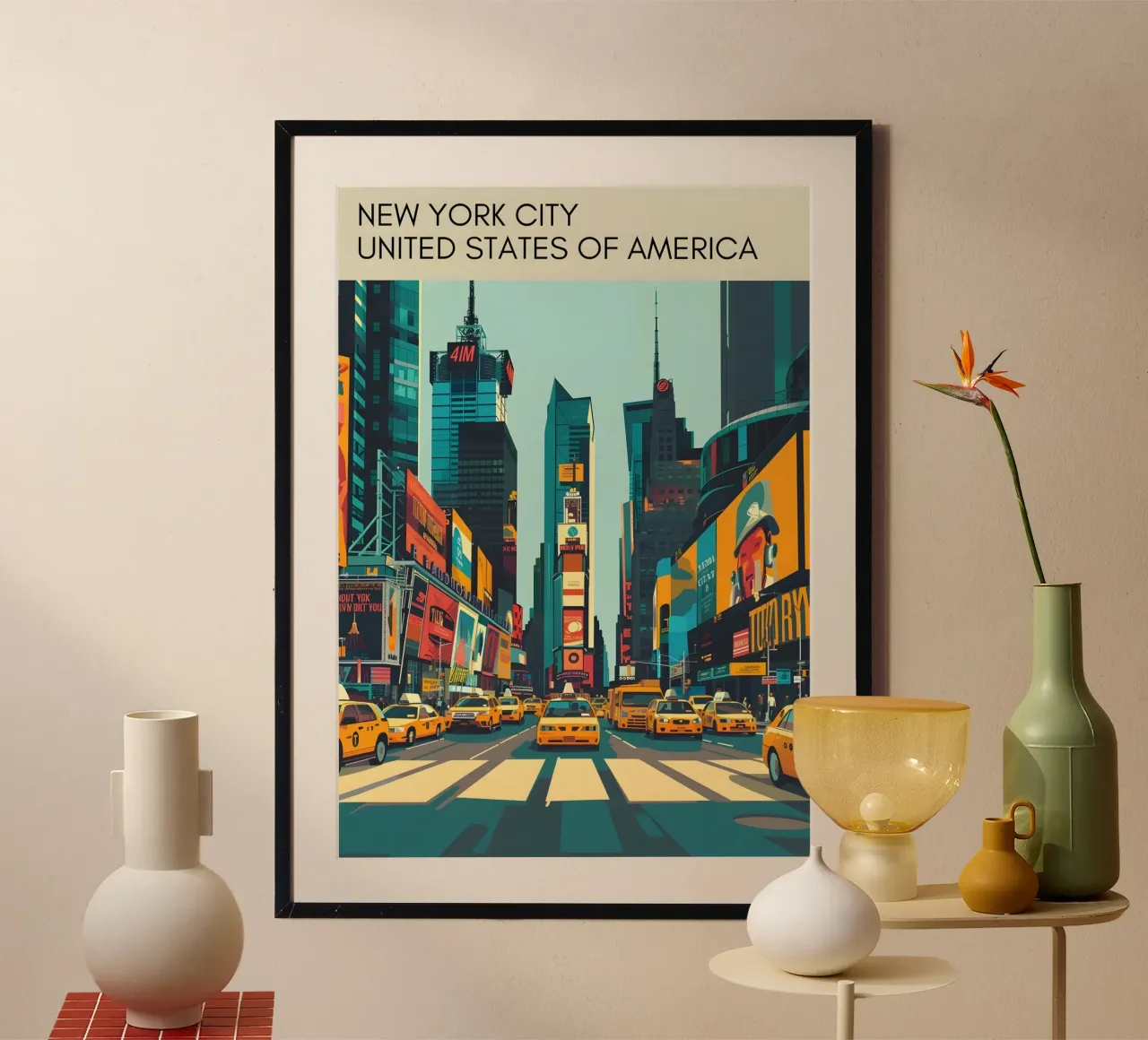 Times Square, New York City Poster d'epoca poster da homdeco