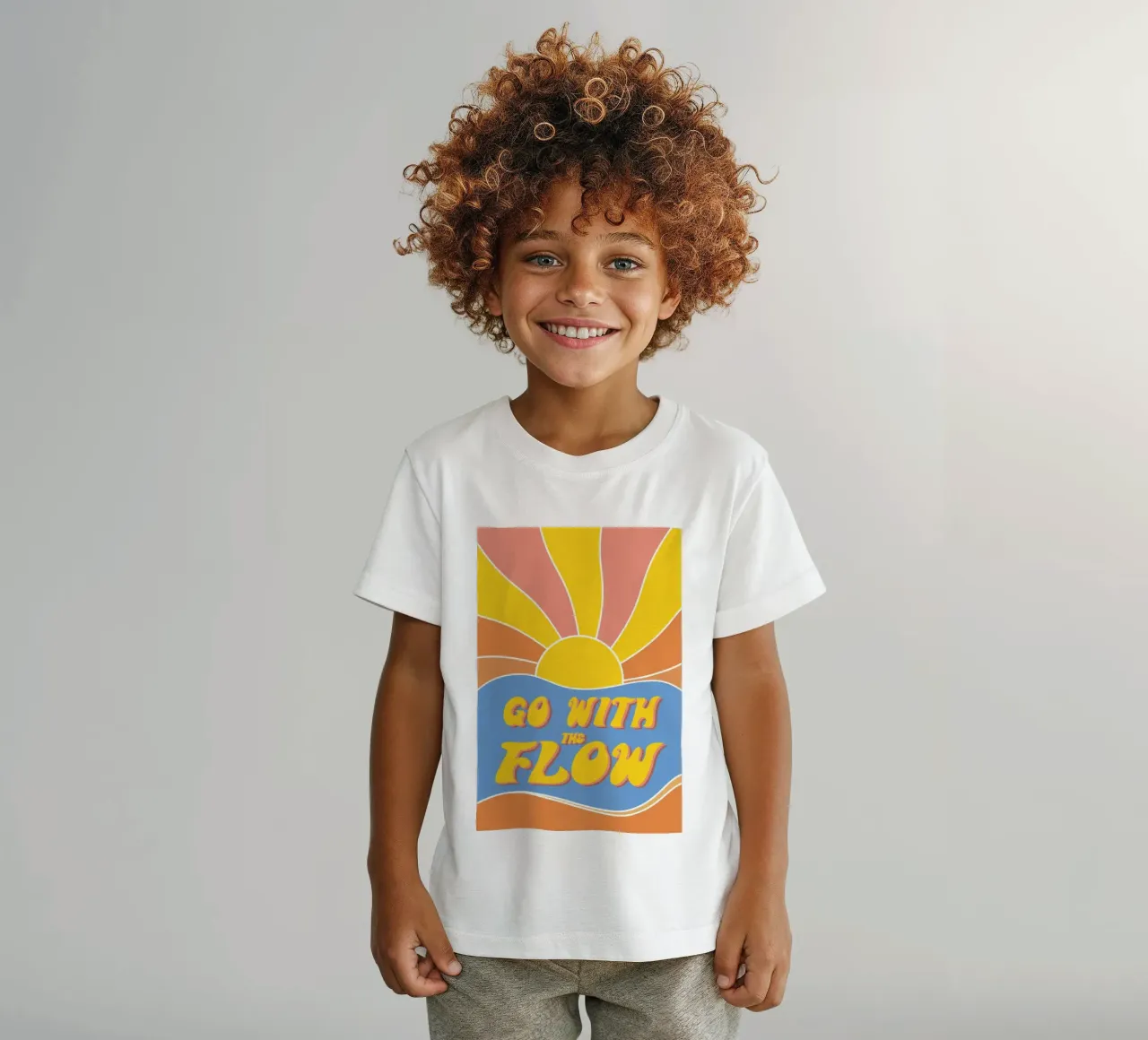 Grow With The Flow - Retro 70s Vibes t-shirt bambini da pierosvisuals