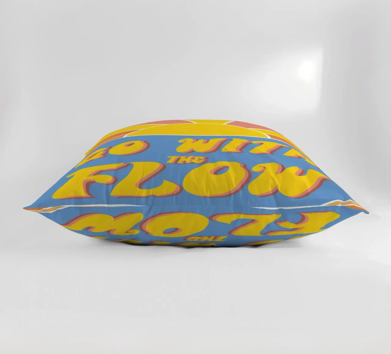 Grow With The Flow - Retro 70s Vibes cuscino da pierosvisuals