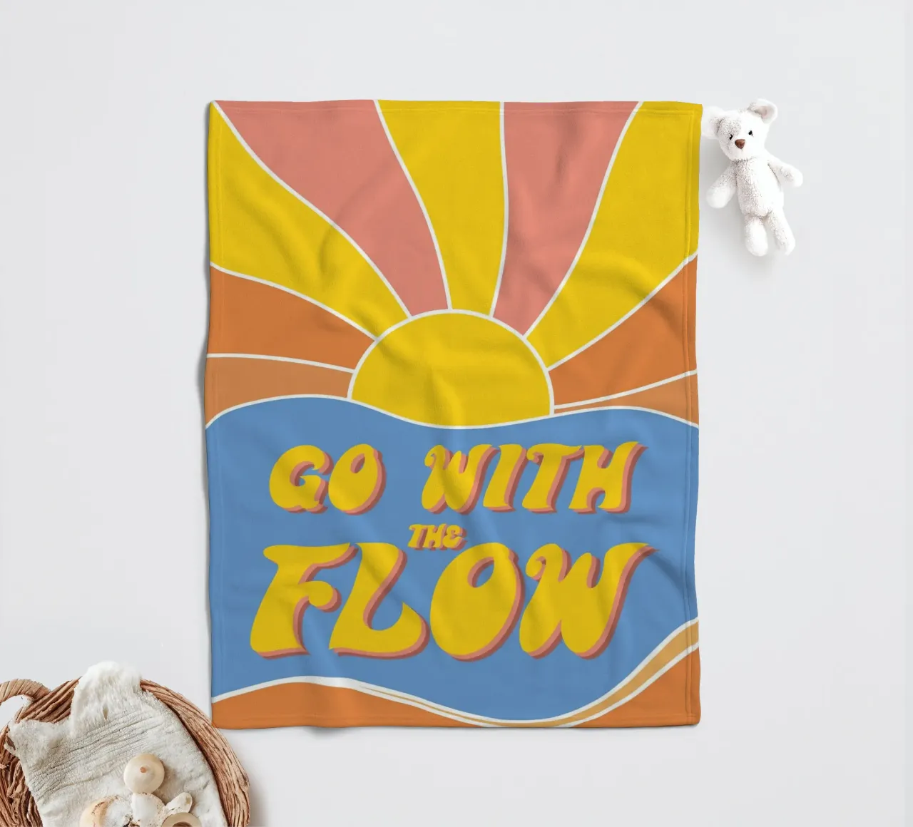 Grow With The Flow - Retro 70s Vibes coperta in pile da pierosvisuals