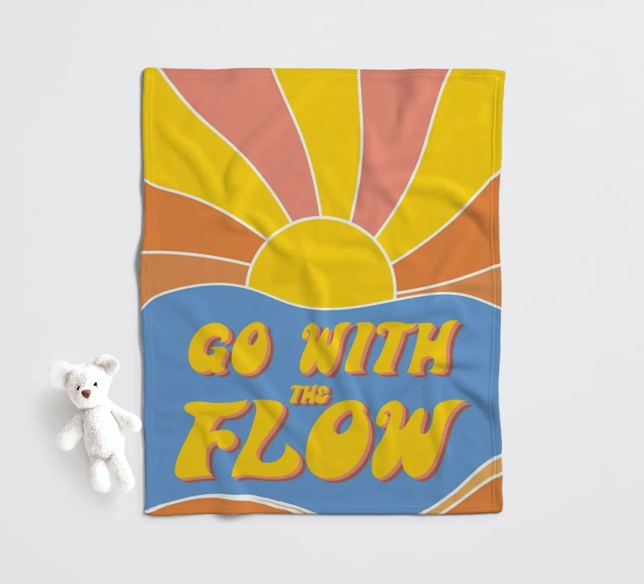 Grow With The Flow - Retro 70s Vibes coperta in pile da pierosvisuals