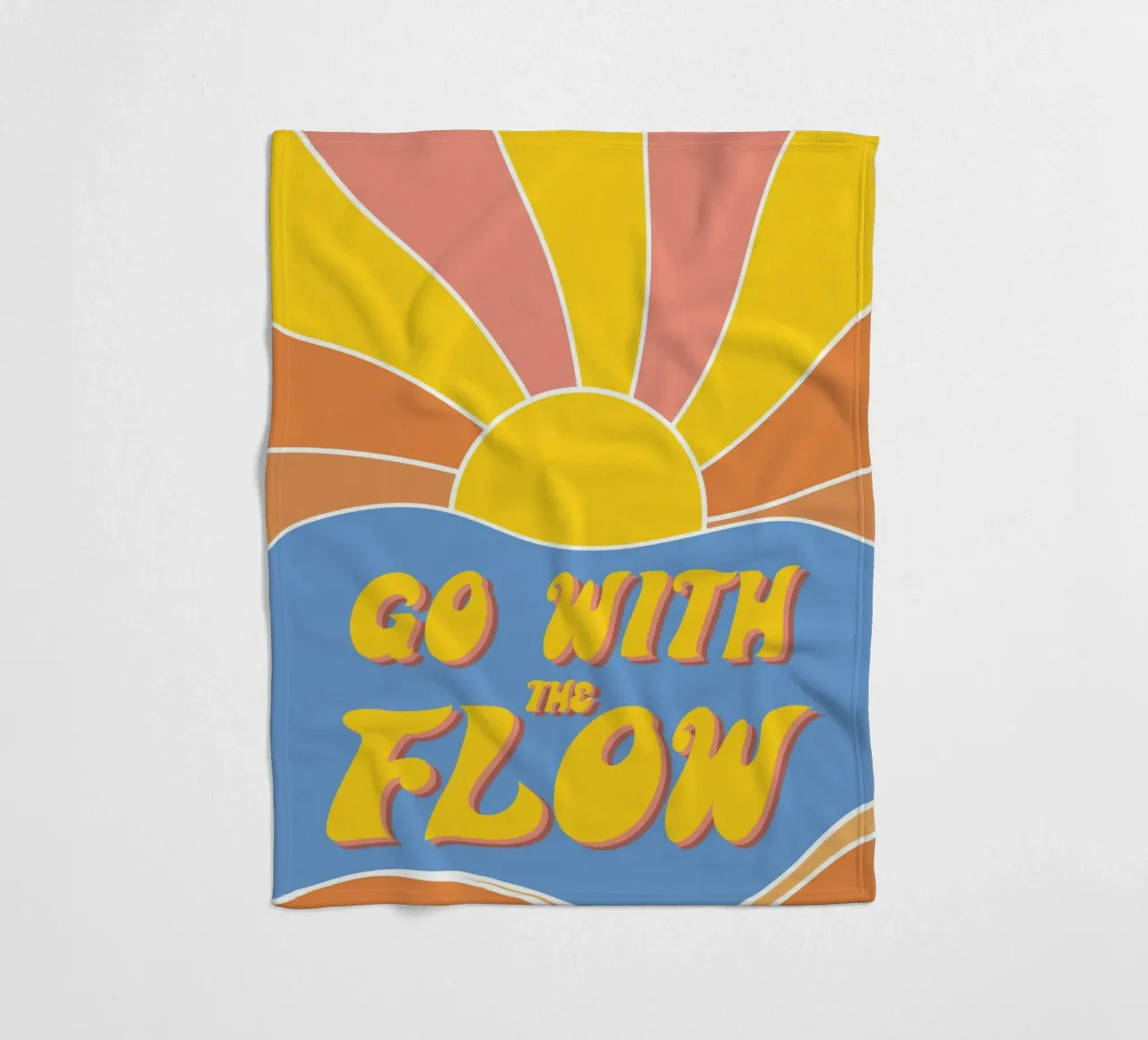 Grow With The Flow - Retro 70s Vibes coperta in pile da pierosvisuals