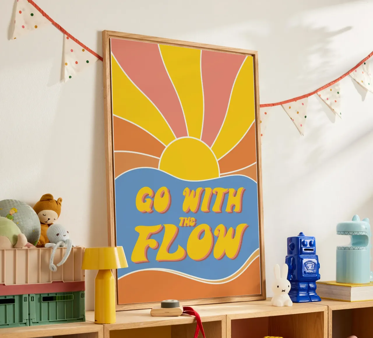 Grow With The Flow - Retro 70s Vibes plexiglass da pierosvisuals