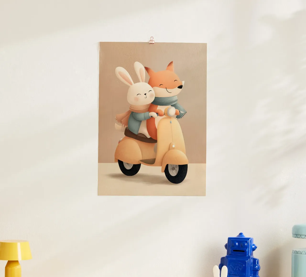 Love on the Go poster con telaio in alluminio da Kiara