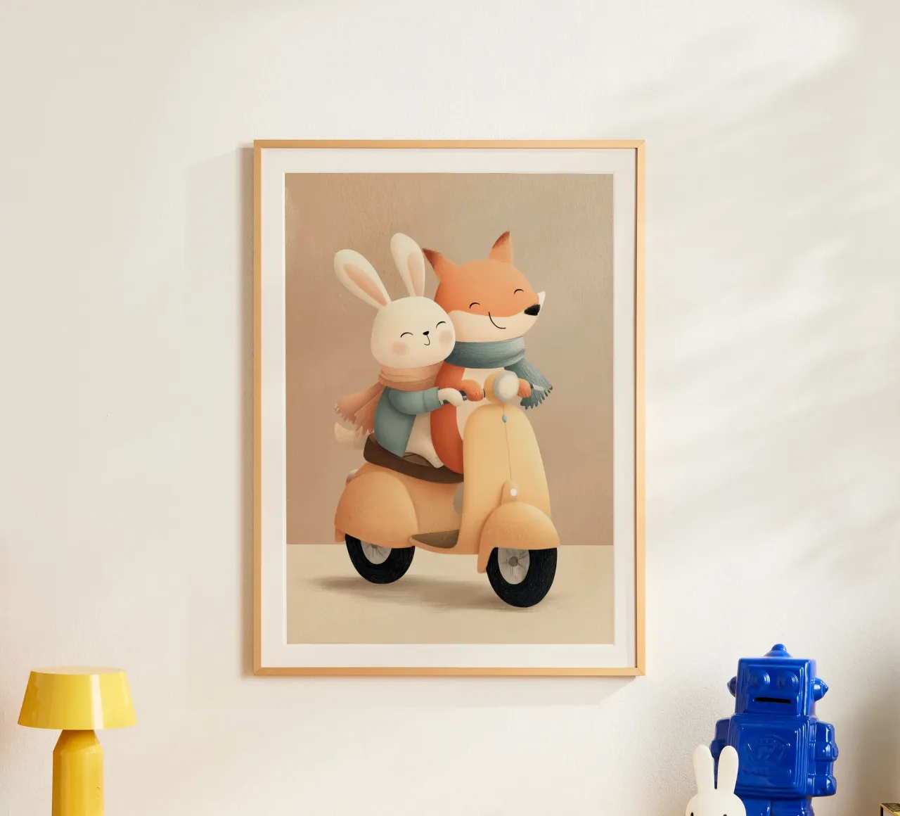 Love on the Go poster con telaio in alluminio da Kiara