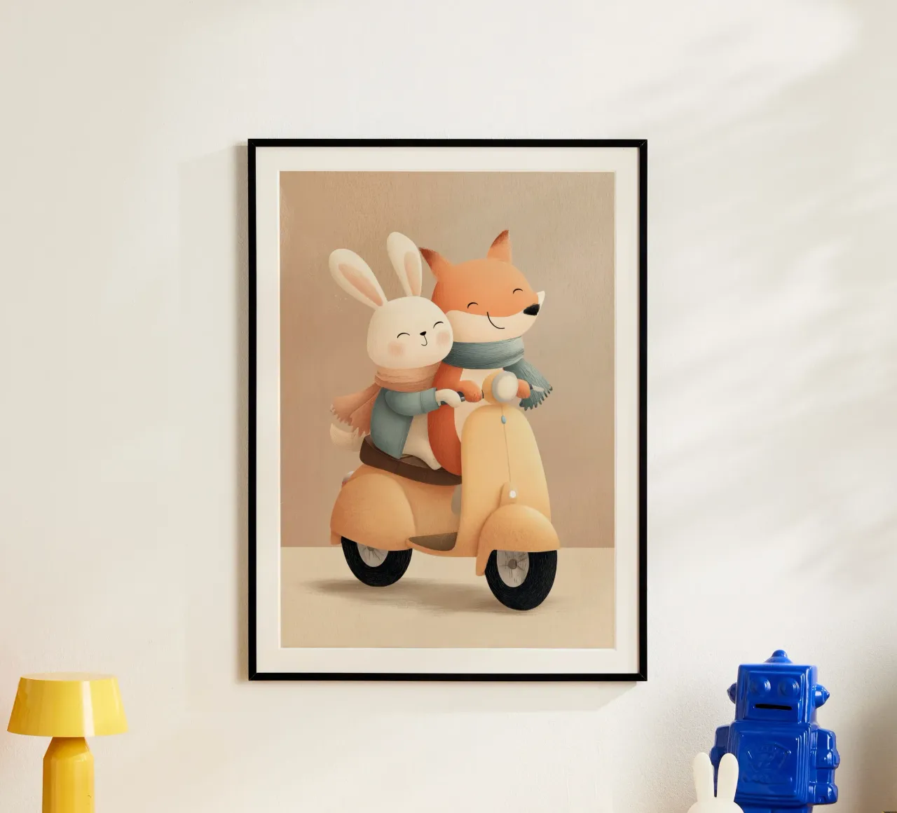 Love on the Go poster con telaio in alluminio da Kiara