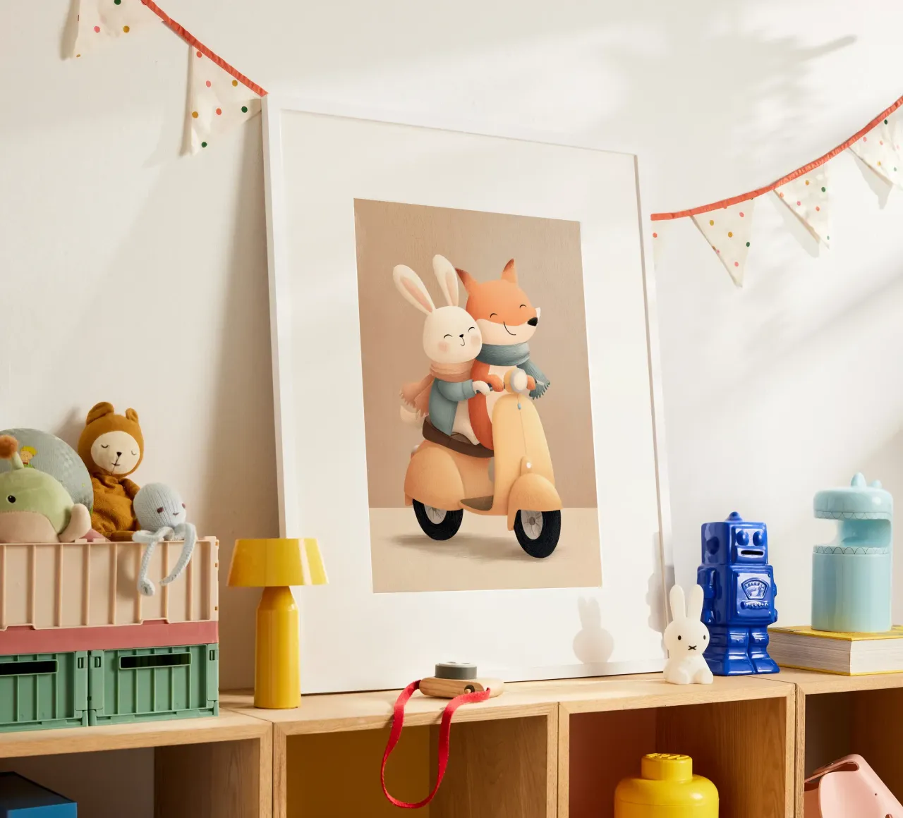Love on the Go poster con telaio in alluminio da Kiara