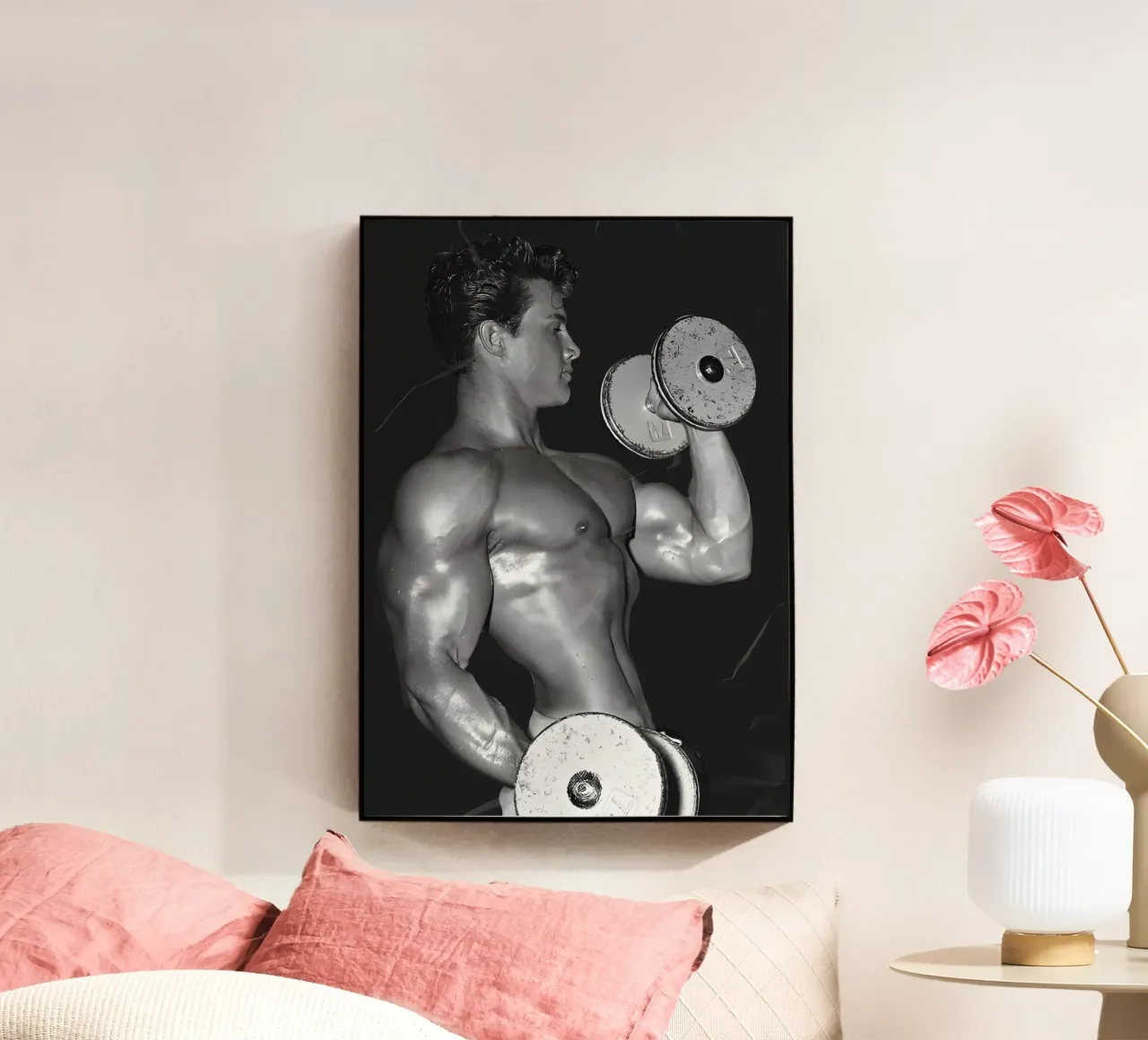 Steve Reeves plexiglass da Low poly art