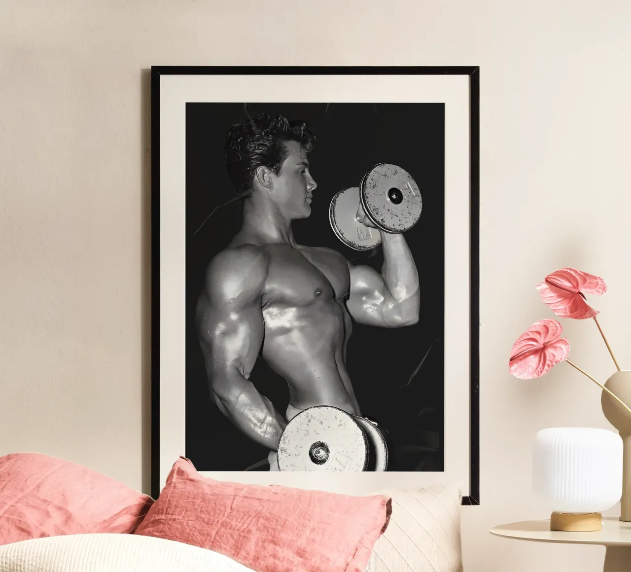 Steve Reeves poster da Low poly art