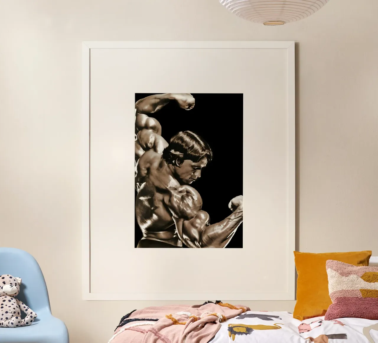 Arnold Schwarzenegger poster da Low poly art