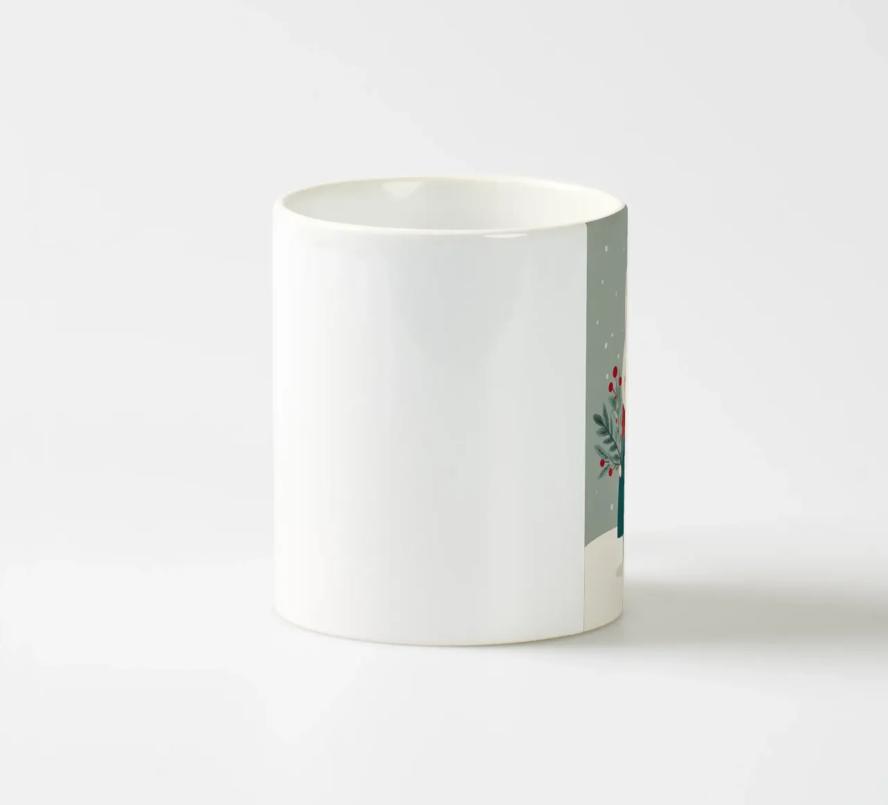 Snowy Hearts tazza in ceramica da Kiara