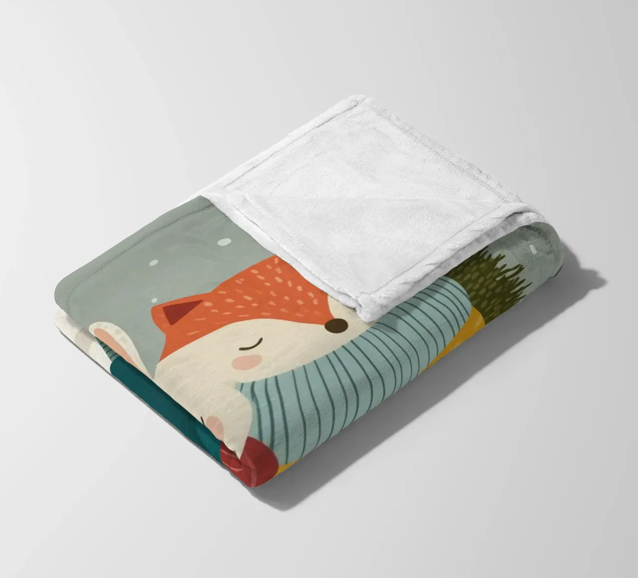 Snowy Hearts coperta in pile da Kiara
