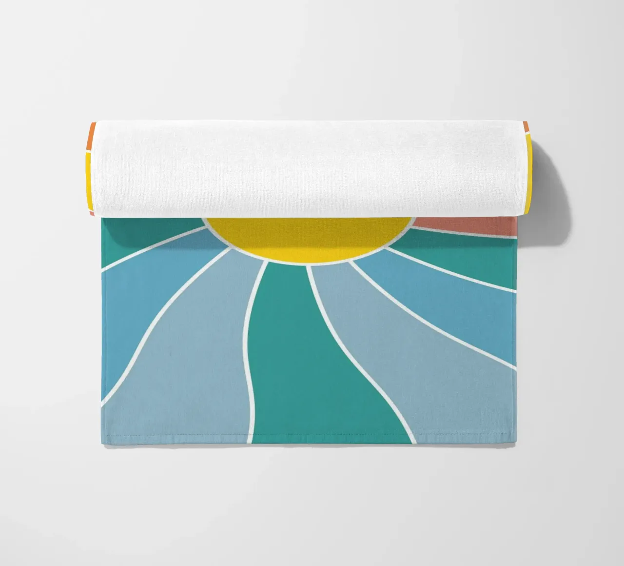 Retro Wavy Sunrays telo mare da pierosvisuals