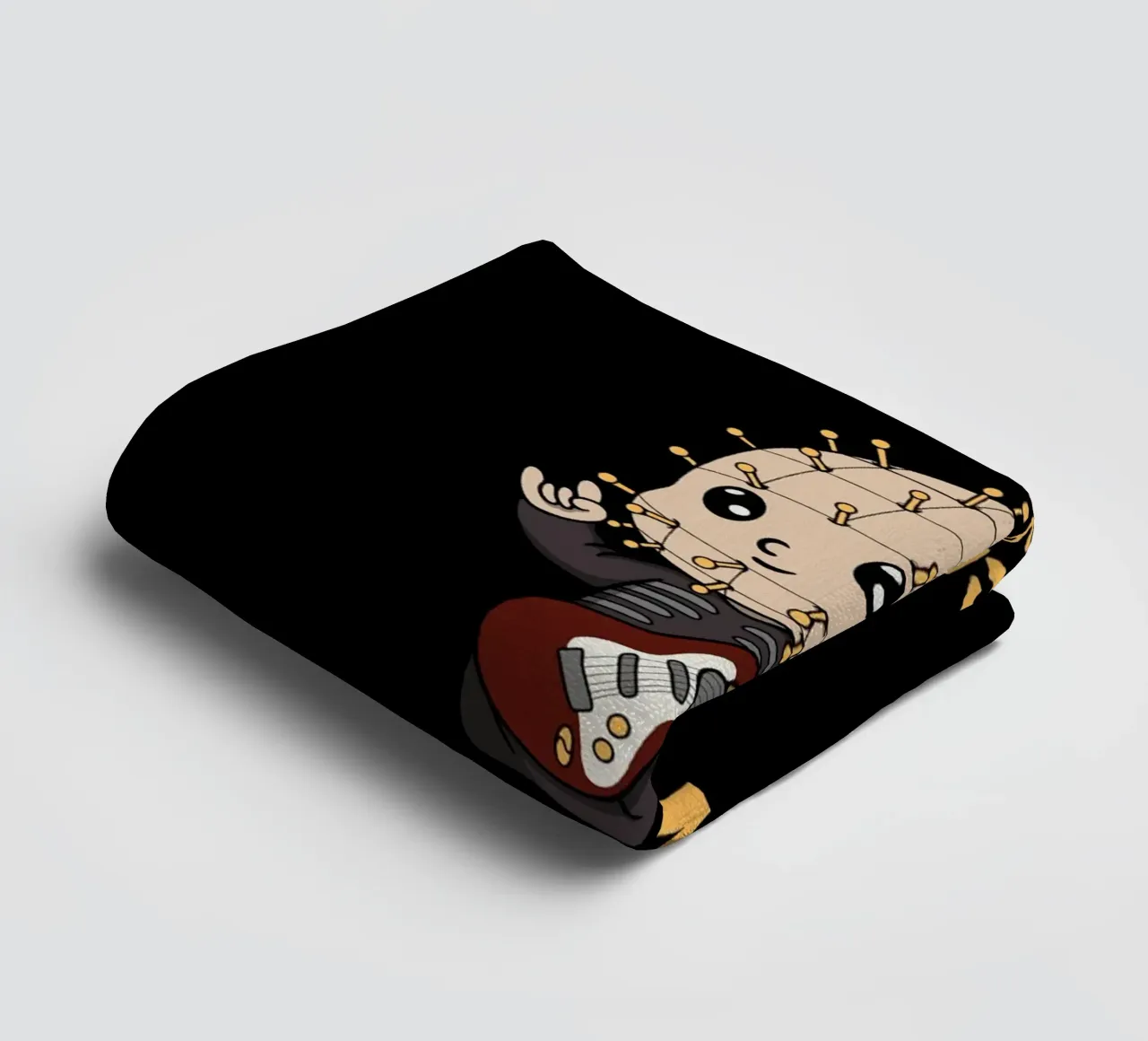 Dolore, catene e rock'n roll asciugamano da bagno da Loobs