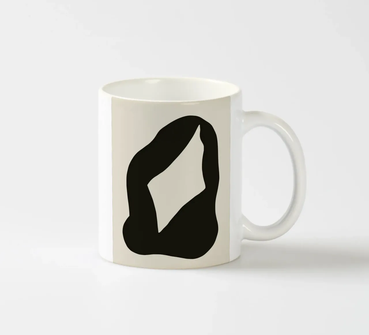 Dark abstract 05 ceramic mug by Little Dean