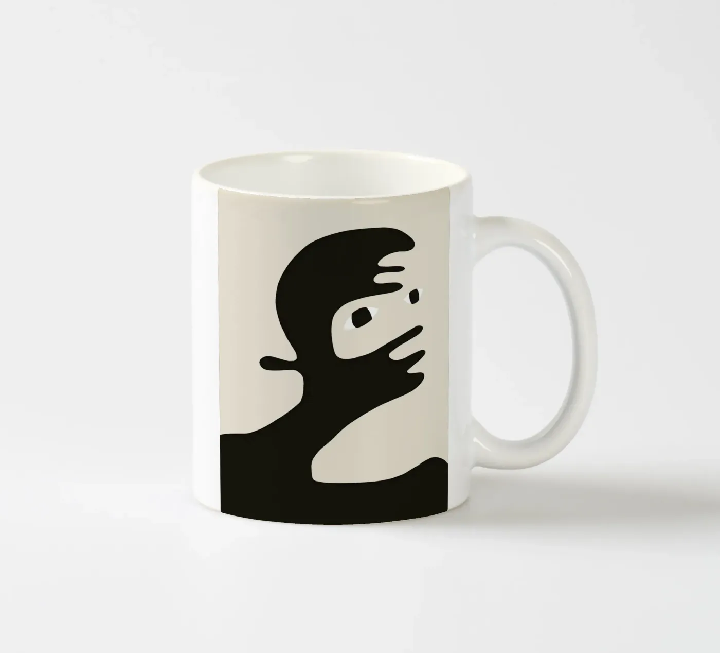 Afro ceramic mug by Little Dean