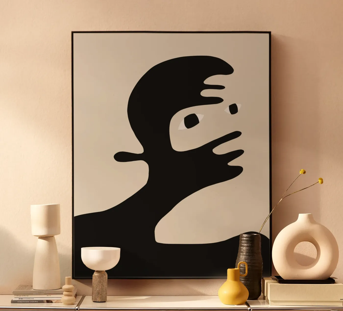 Afro acrylic glass by Little Dean