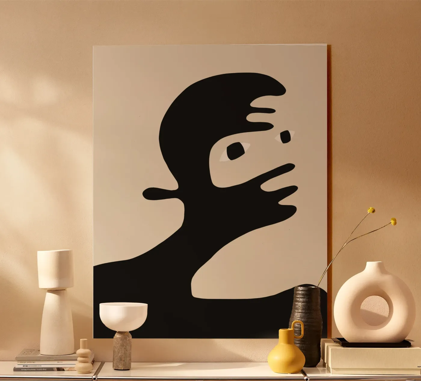 Afro acrylic glass by Little Dean