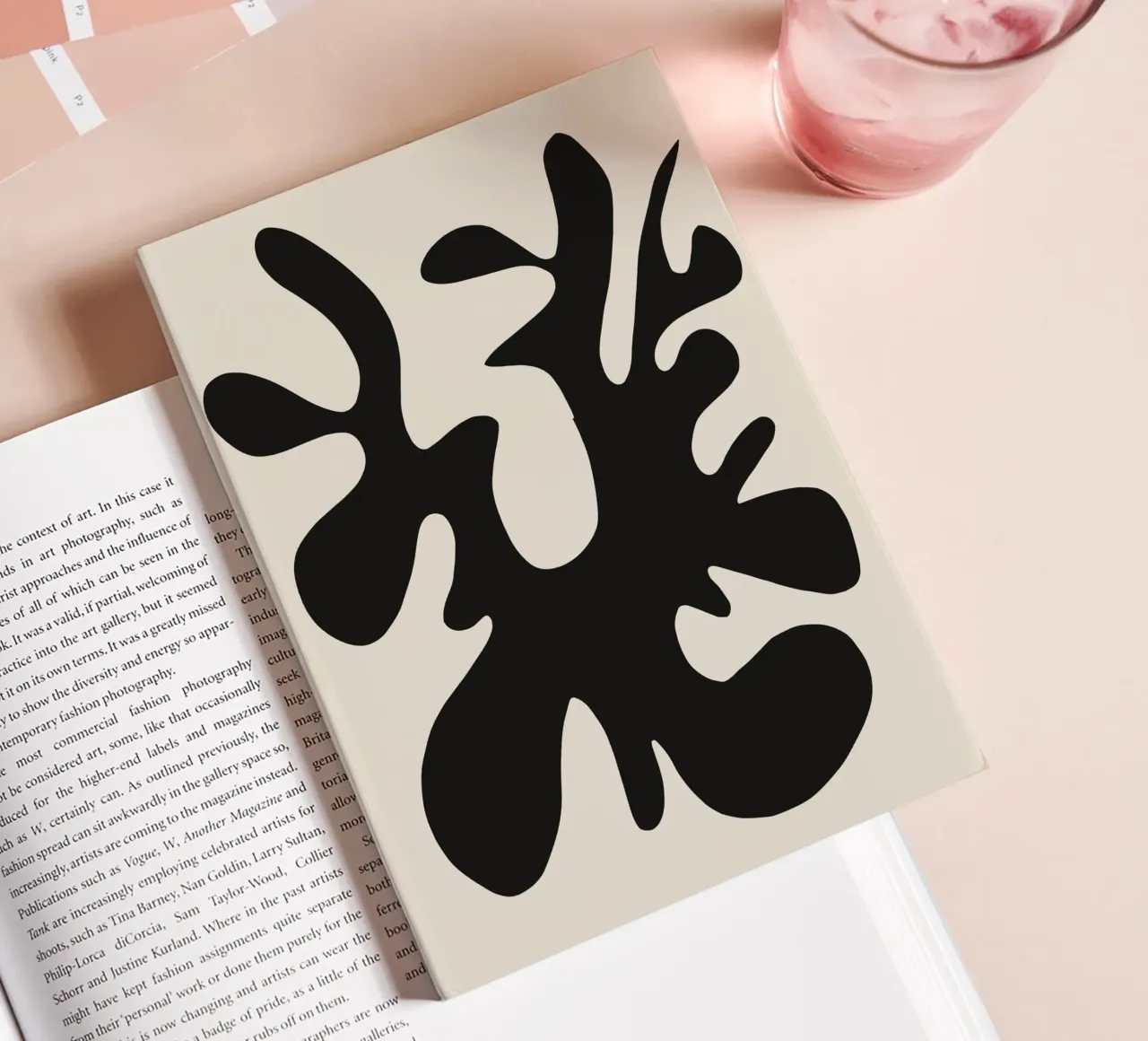 Dark abstract 06 notebook by Little Dean