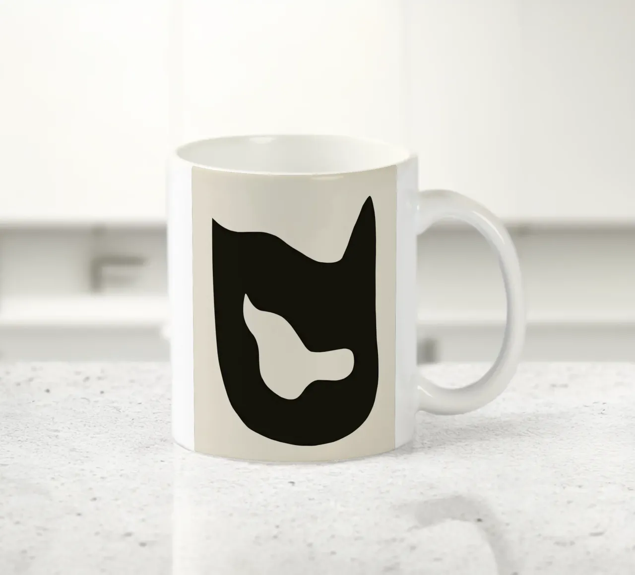 Astratto scuro 07 tazza in ceramica da Little Dean