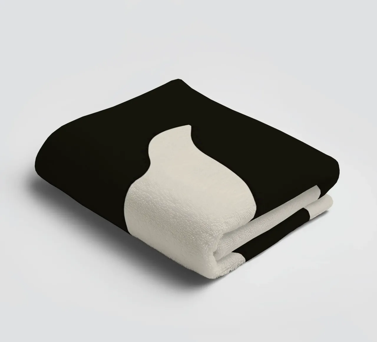 Dark abstract 07 towel by Little Dean