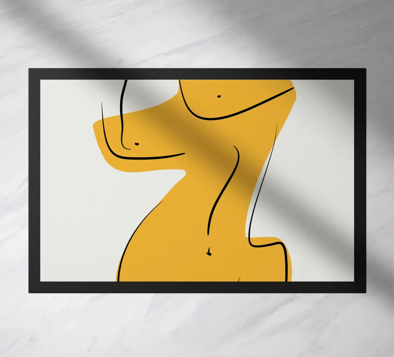 Giallo e nudo 04 zerbino da Little Dean