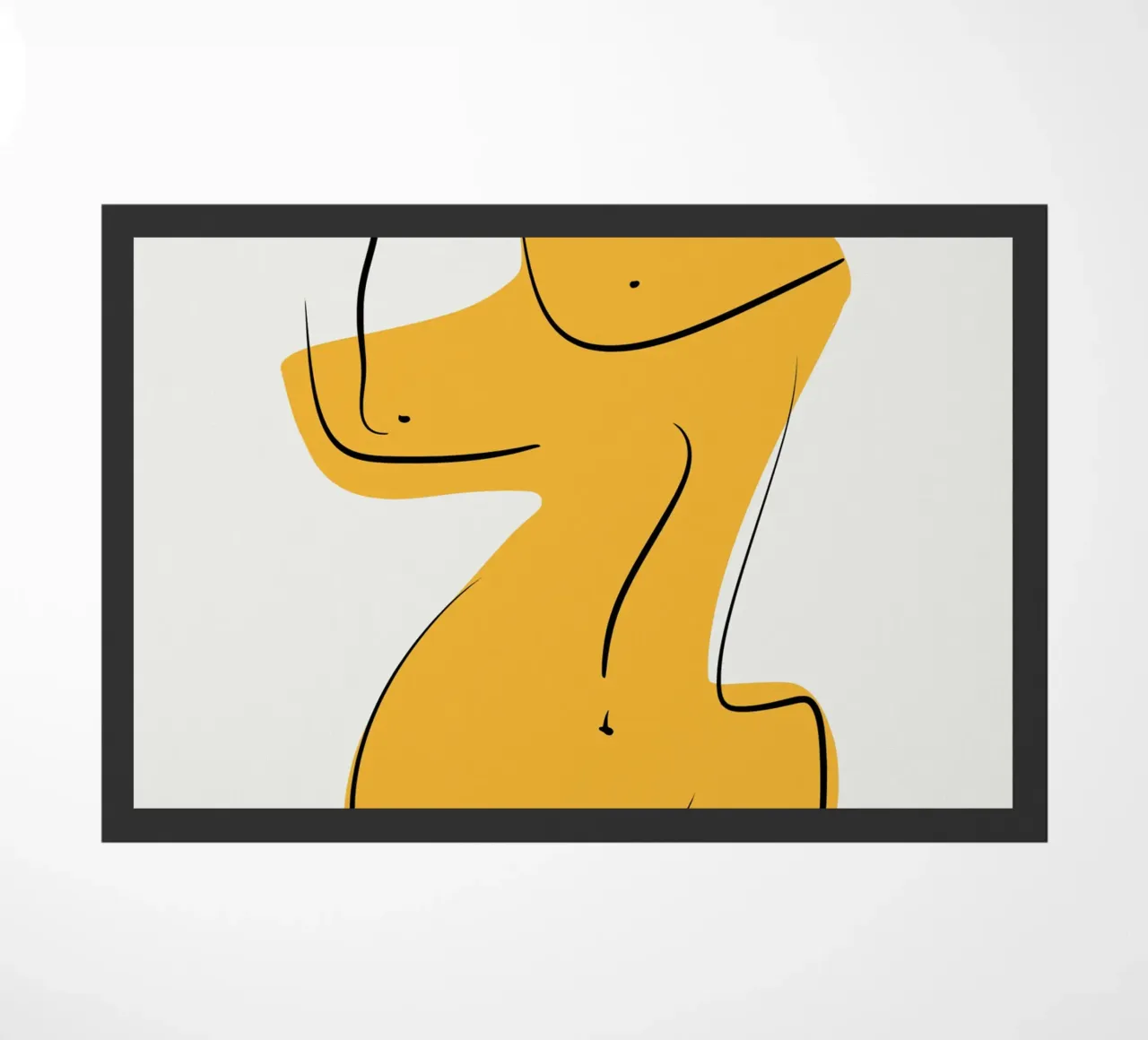 Giallo e nudo 04 zerbino da Little Dean