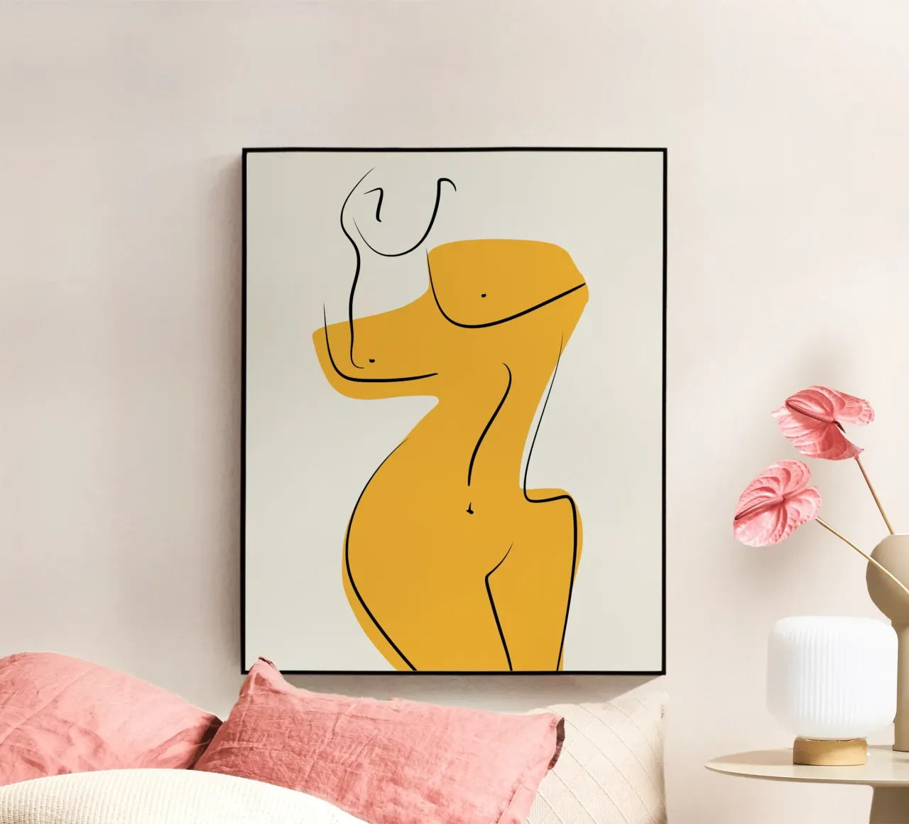 Giallo e nudo 04 plexiglass da Little Dean