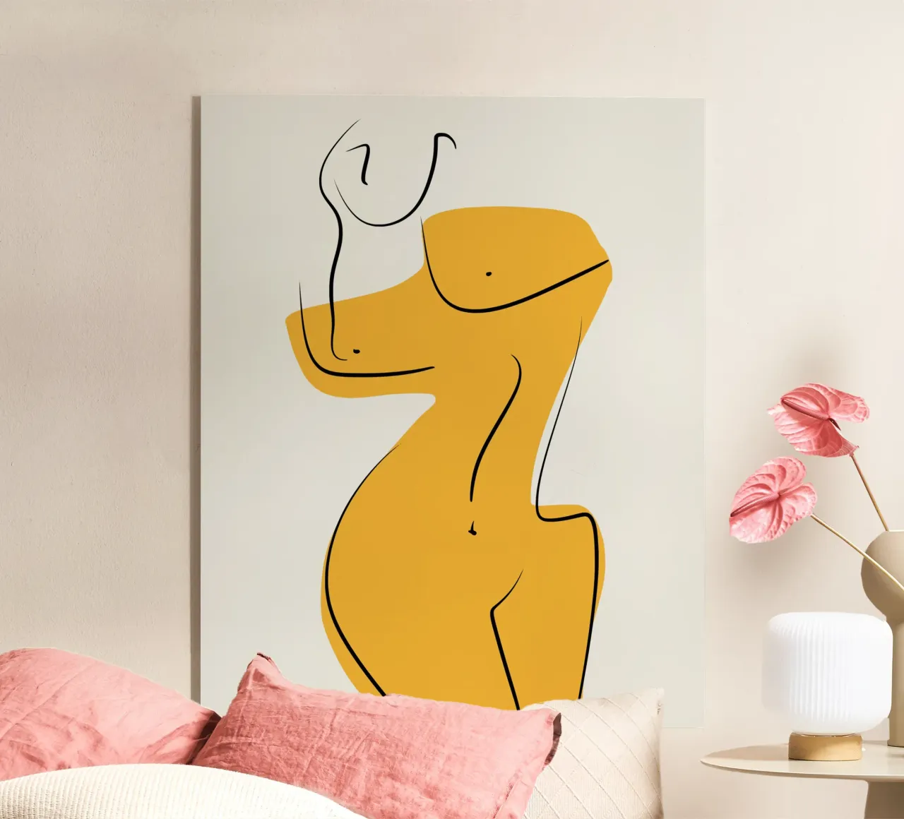 Giallo e nudo 04 plexiglass da Little Dean