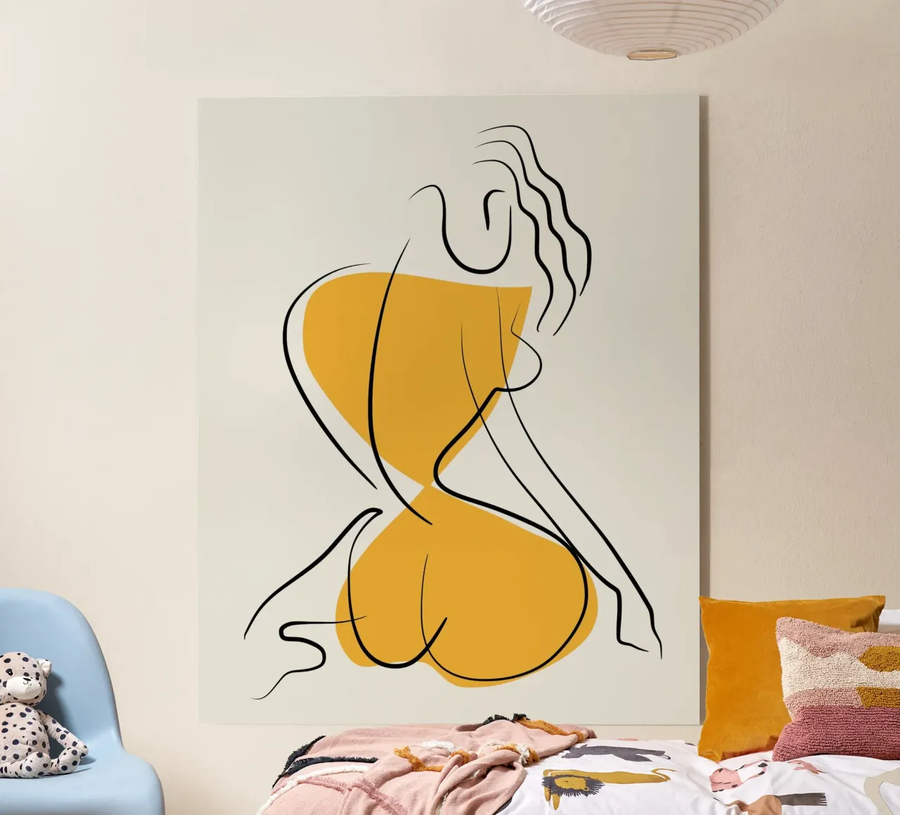 Giallo e nudo 05 plexiglass da Little Dean