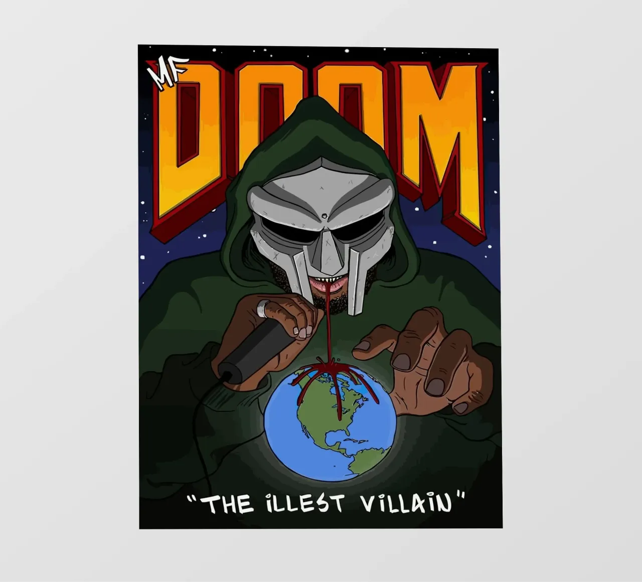 MF DOOM pellicola backlit da Musadad Shop