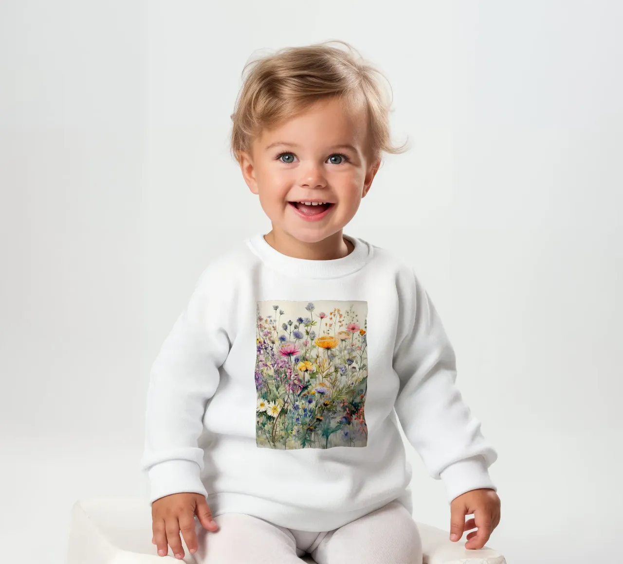 Fiori selvatici II felpa neonato da Leahprint