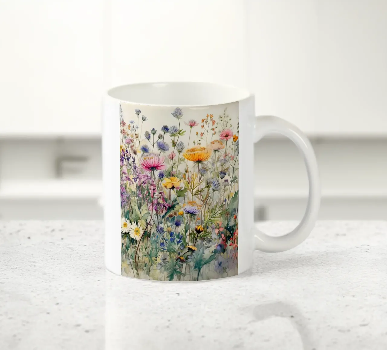 Fiori selvatici II tazza in ceramica da Leahprint