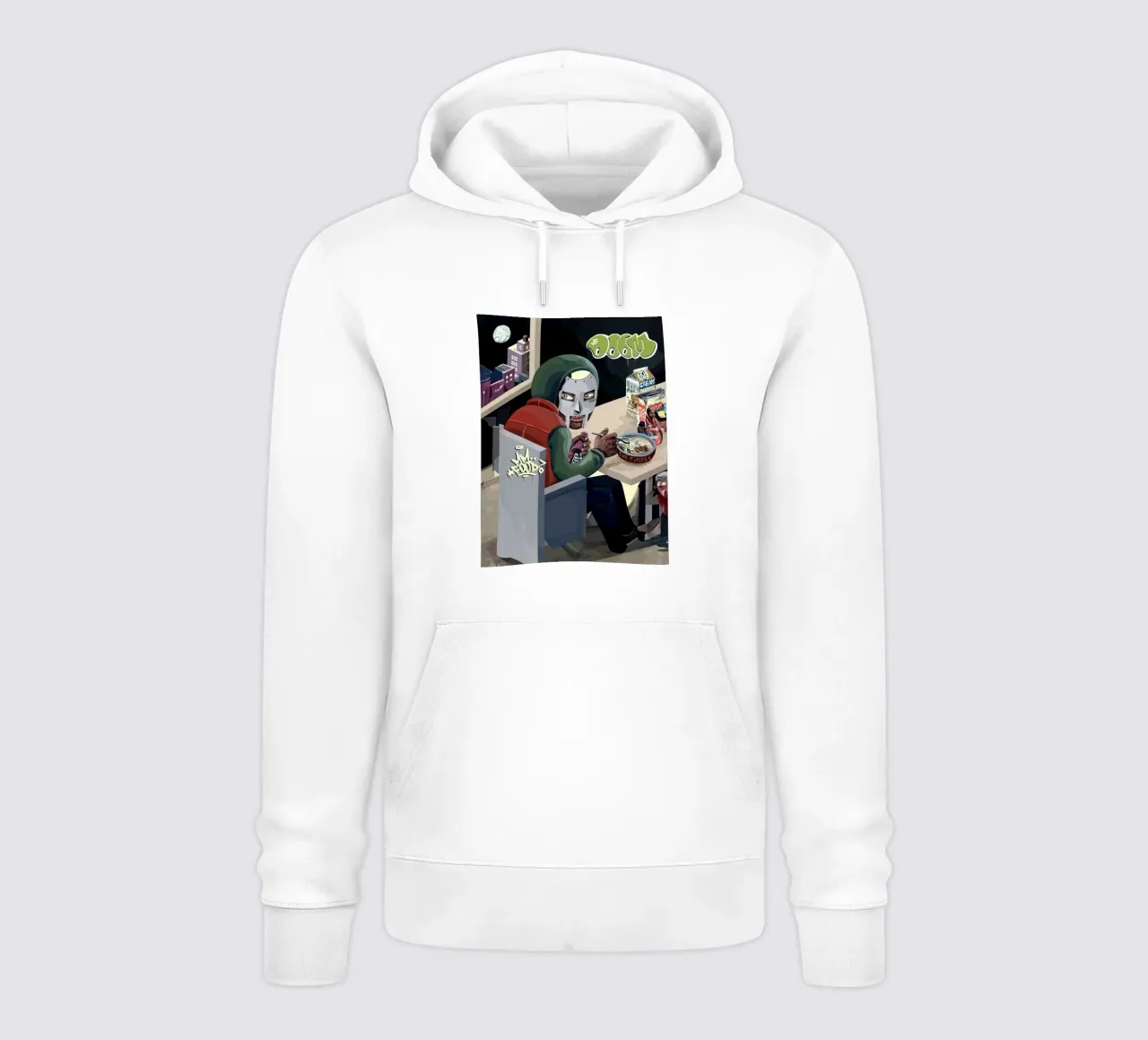 Mf Doom felpa con cappuccio da Musadad Shop