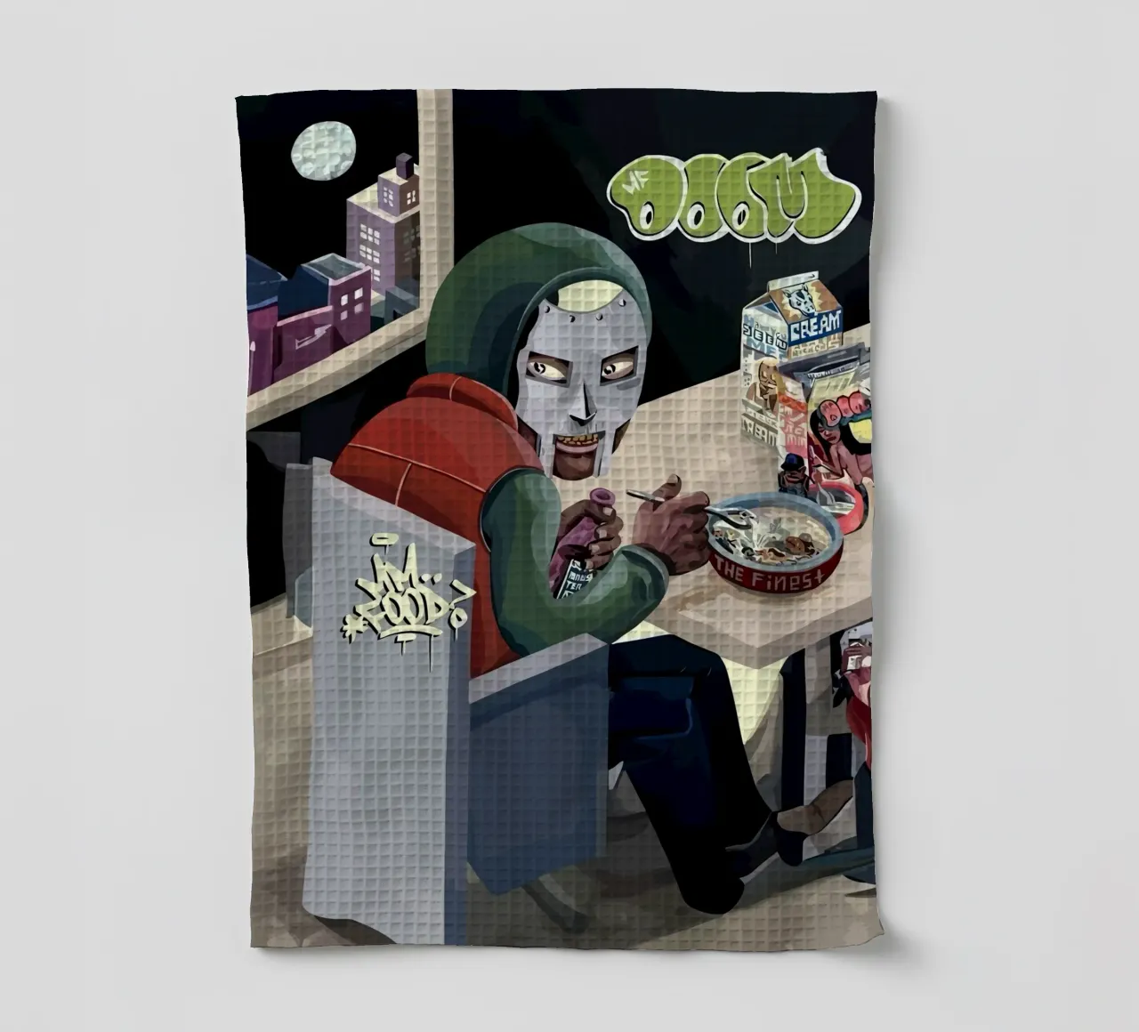 Mf Doom canovaccio da cucina da Musadad Shop