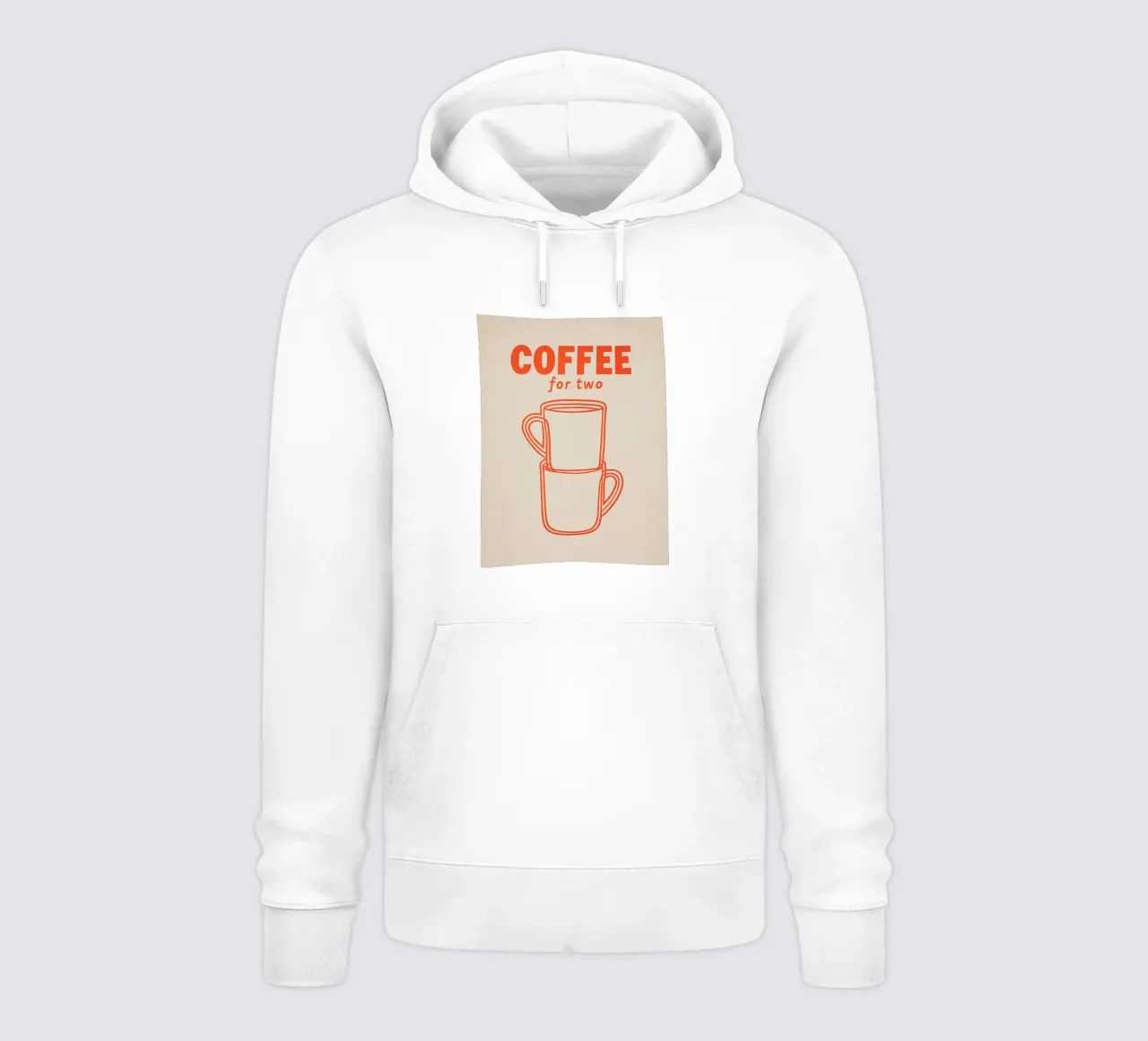 Pausa caffè per due persone felpa con cappuccio da Carinaprint